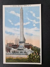 McKinley Monument Buffalo New York Linen Postcard c.1910-1920s picture
