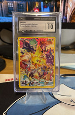 Pokemon TCG Pikachu 160/159 Crown Zenith Holo Full Art German Secret CGC 10 picture