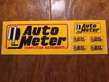 AUTO METER Muscle Car Gauges, Competition Instruments Set of 6 Stickers, NEW picture