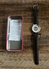 Vintage 2002 Coca-Cola Men’s Watch 2035 Japan Movement Original Tin Box picture
