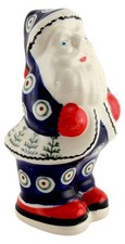 Polish Pottery Santa Claus Statue - Zaklady Ceramiczne Boleslawiec picture