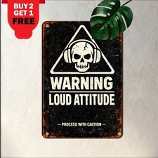Caution Teenagers Enter at Your Own Risk Sign Funny Bedroom Metal Tin Art picture