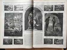 TH. NAST SOUTHERN JUSTCE, THE INDIAN BATTLE AND MASSACRE DAKOTAN, MARCH 23, 1867 picture