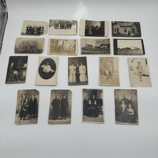17 Antique Vintage RPPC Real Photo Postcards Early 1900s People Homes Horses picture