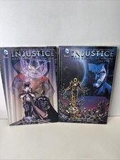 2014 DC Comics Injustice Gods Among Us Vol. 1 & 2 Hardcover picture