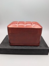 Vintage Italian Florence Leather Playing Card Box w/ 2 Decks Napoleon RMN France picture