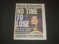 2021 AUGUST 16 NEW YORK DAILY NEWS NEWSPAPER - KATHY HOCHUL HAS NO TIME TO LOSE picture