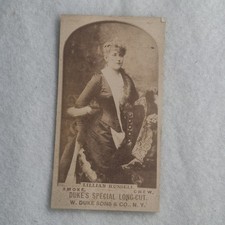 1888 N151 Duke Cigarette Card Lillian Russell Actress Albumen Photo Tobacco picture