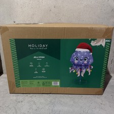 Holiday Living 40 in Jellyfish Santa Hat Yard Art Lighted Christmas Decor RARE picture