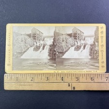 Goodrich Falls Lumber Mill Stereoview N. W. Pease Bartlett NH 1860s-1870s picture