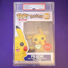 Funko Pop Pokémon Pikachu #553 Diamond GameStop Exclusive PSA 9 picture