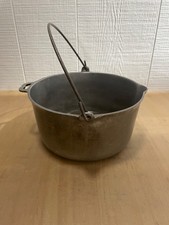 Vintage Wagner Sidney Ohio 3 Qt Aluminum Kettle Cauldron Bail Handle Camp Pot picture