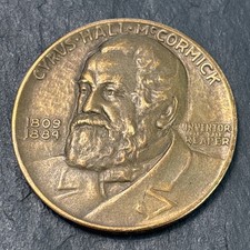 1931 International Harvester Co Centennial Of The Reaper 1831-1931 Bronze Medal1 picture