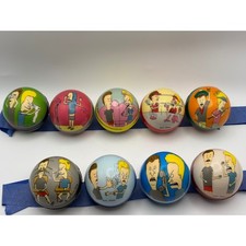 Vintage Beavis and Butt-Head Bouncy Ball Lot of 9 MTV Mike Judge Collectibles picture
