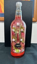 Vintage Virgin Mary Virgen de Guadalupe Bottle Folk Art Religious Catholic Decor picture