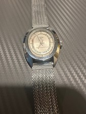 Vintage Longine 23 Electra Swiss Mechanical Watch Crystal Dial Mesh Band WORKING picture