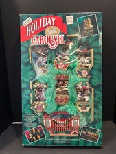 Vintage 1992 Mr Christmas Holiday Carousel 6 Horses 21 Carols - Tested - Works picture