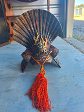 Japanese Vintage Kabuto Helmet,  Showa era, Makino Family Crest, decorative. picture