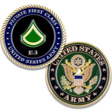 Army Private First Class E3 Challenge Coin picture