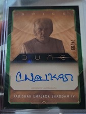 Christopher Walken Emperor Shaddam IV 2025 Topps Chrome Dune Spice Auto #d 74/99 picture