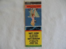 Topeka Kansas f&b Tavern pool hall Girly low # matchbook picture
