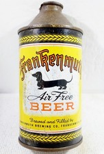 Frankenmuth Air Free Dachshund Dog Cone Top Beer Can Frankenmuth Michigan picture
