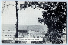 c1910 Merrifield Minnesota MN Vintage Postcard Velvet Beach Resort Seaside Scene picture