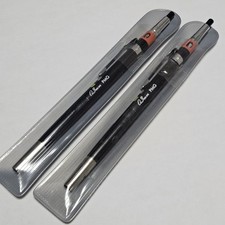 ​[LOT OF 2] NOS Vintage Pentel PMG 0.3mm Mechanical Pencil w/ Cap & Case Japan picture