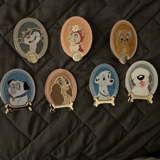 2026 Pink a la Mode SE750 Disney Cats and Dogs Pin Set of  7 picture