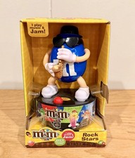 M&M's Blue Rock Stars Character Figure Candy Dispenser, Candy & Nuts - NEW picture