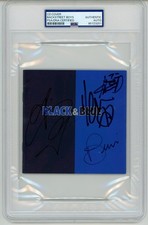 Backstreet Boys (All 5) ~ Signed Autographed Black & Blue CD Cover ~ PSA DNA picture
