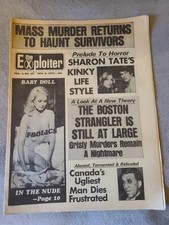 RARE November 8 1970 Exploiter Tabloid Newspaper Sharon Tate Boston Strangler picture