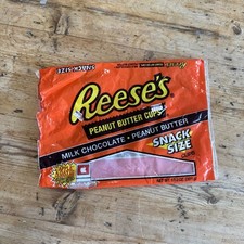 Vintage Reese's Candy Bag Junk Food 90s Empty Foodie Fun Size Bars picture