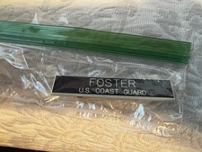 U.S. Coast Guard Personalized Nameplate “Foster” USCG Military Desk Plaque picture