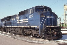 Conrail CR C-40-8W 6097 original kodachrome slide 1993 picture