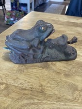 J. & E. Stevens “Two Frogs” / “Bullfrog Bank”  Like replica mechanical bank picture