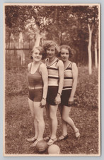 Vintage Postcard Czech Women Athletes Gymnasts Sports Uniforms Group Portrait picture