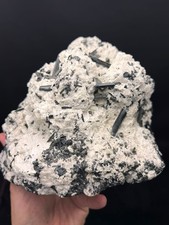 Natural Black Tourmaline crystals with Albite  from Skurdu Pakistan / 2.7 Kg picture