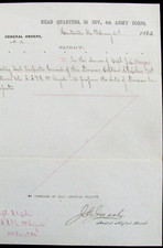 CIVIL WAR HUNTSVILLE ALABAMA 74TH ILLINOIS GENERAL ELLIOTT ORDER 1865 picture