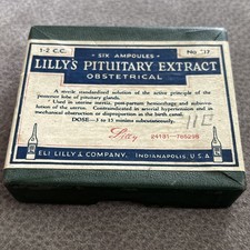 Vintage Eli Lilly Lilly’s Pituitary Extract Obstetrical  - Rare Pharmaceutical picture