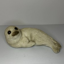 Vintage Sandicast By Sandra Brue Harp Seal Pup Sculpture Figurine 8