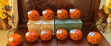 Vintage Sm Halloween Jack O Lantern Pumpkin Union Products No Light 3.25