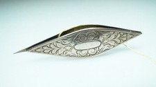 Antique Sterling w Hallmark Engraved Tatting Shuttle w First & Last Name picture