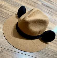 Disney Tokyo Disney Resort Mickey Mouse Ears Brown Hat Adult Unisex 57.5cm picture