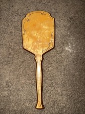 Vintage Windsor Arch Amerith Celluloid Bakelite Hand Held Vanity Mirror 15