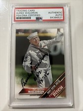 WWII Veteran Burke Waldron PSA Authentic Autograph 2016 Topps First Pitch Card picture
