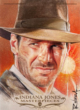 Topps Indiana Jones Masterpieces Sketch Card by Cisco Rivera AP picture