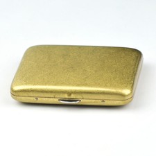 High Grade Collectable Vintage Solid brass / copper cigarette case holder picture