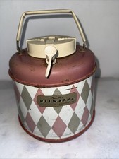 Vintage Gambles Hiawatha metal water cooler jug with harlequin pattern picture