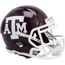 Riddell NCAA Texas A&M Aggies Maroon NCAA Riddell Speed Mini Football Helmet picture
